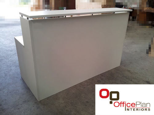 All White Budget Reception Counter - Made to order 1500