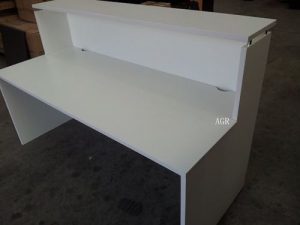 All White Budget Reception Counter - Made to order 1500