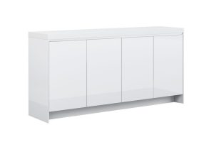 Stone Top Counter Credenza 1600 - Glossy White