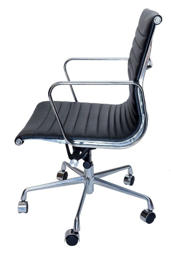 Skot Mid Back Leather Meeting Chair - Projects only