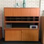 Wall Unit With Double Pigeon Holes Hutch - 4 Colours