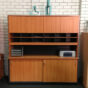 Wall Unit With Double Pigeon Holes Hutch - 4 Colours