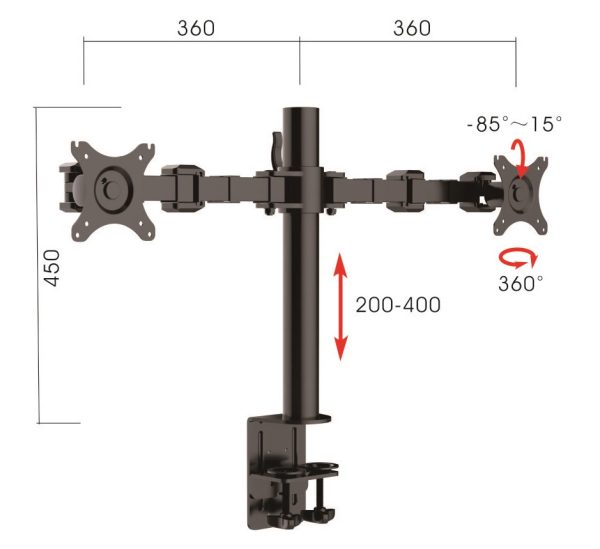 Moto Rma Monitor Arms - 3 Sizes Moto Rma Monitor Arms - 3 Sizes