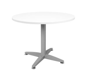 Rapid Star 4 Round Meeting Table 900 Chrome - Check Stock