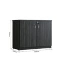Hinge Door Credenza / Buffet 900 - Blackend Linewood
