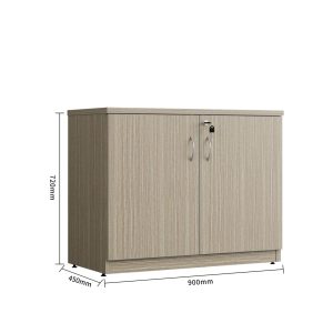 Hinge Door Credenza / Buffet 900W - Tawny Linewood