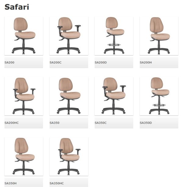 Safari Upholstered Task Chair - 2 Options Safari Upholstered Task Chair - 2 Options