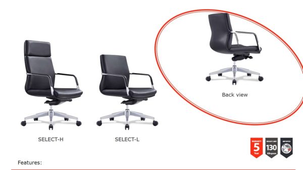 Select Office Chair with Italian Leather