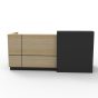 Sempre Reception Counter - Black 2400