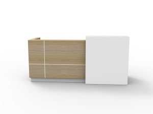 Sempre Reception Counter - White 2400