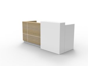 Sempre Reception Counter - White 2400