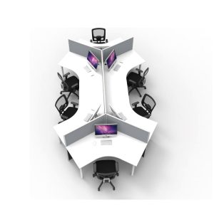 Rapid Workstation 120 Degree 6 Person Pod