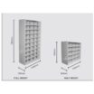 Steelco Metal Pigeon Hole Shelving Unit - 2 Sizes