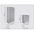 Steelco Metal Pigeon Hole Shelving Unit - 20 Slots