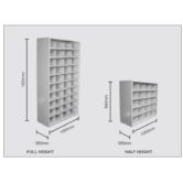 Steelco Metal Pigeon Hole Shelving Unit - 40 Slots