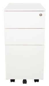 Steelco Slimline Metal Mobile Pedestal 3 Drawers – 3 Colours Steelco Slimline Metal Mobile Pedestal 3 Drawers - 3 Colours