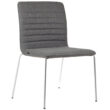 Smoke Upholstered Breakout Chair - Steel Frame