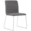 Smoke Upholstered Breakout Chair - Steel Frame