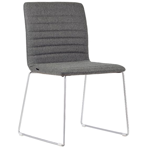 Smoke Upholstered Breakout Chair - Steel Frame Smoke Upholstered Breakout Chair - Steel Frame