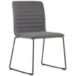 Smoke Upholstered Breakout Chair - Steel Frame