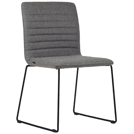 Smoke Upholstered Breakout Chair - Steel Frame Smoke Upholstered Breakout Chair - Steel Frame