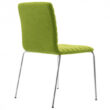 Smoke Upholstered Breakout Chair - Steel Frame