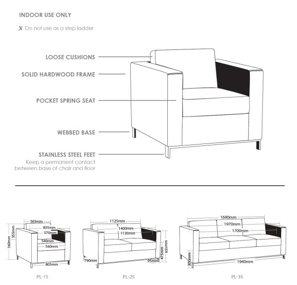 Plaza 2 Seater Lounge 