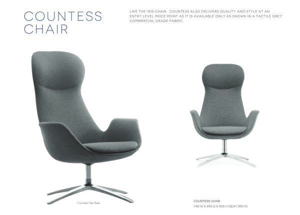 Countess Star Base Swivel Lounge - Discontinued Countess Star Base Swivel Lounge - Discontinued