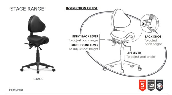 Stage Saddle Seat Industrial Stool Stage Saddle Seat Industrial Stool