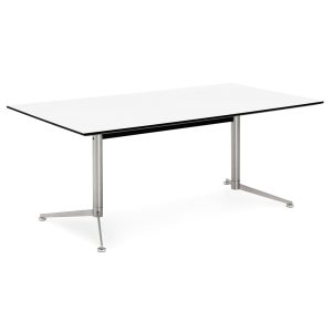 Stano Boardroom Table with Polish Steel Legs 2400 - Check Stock
