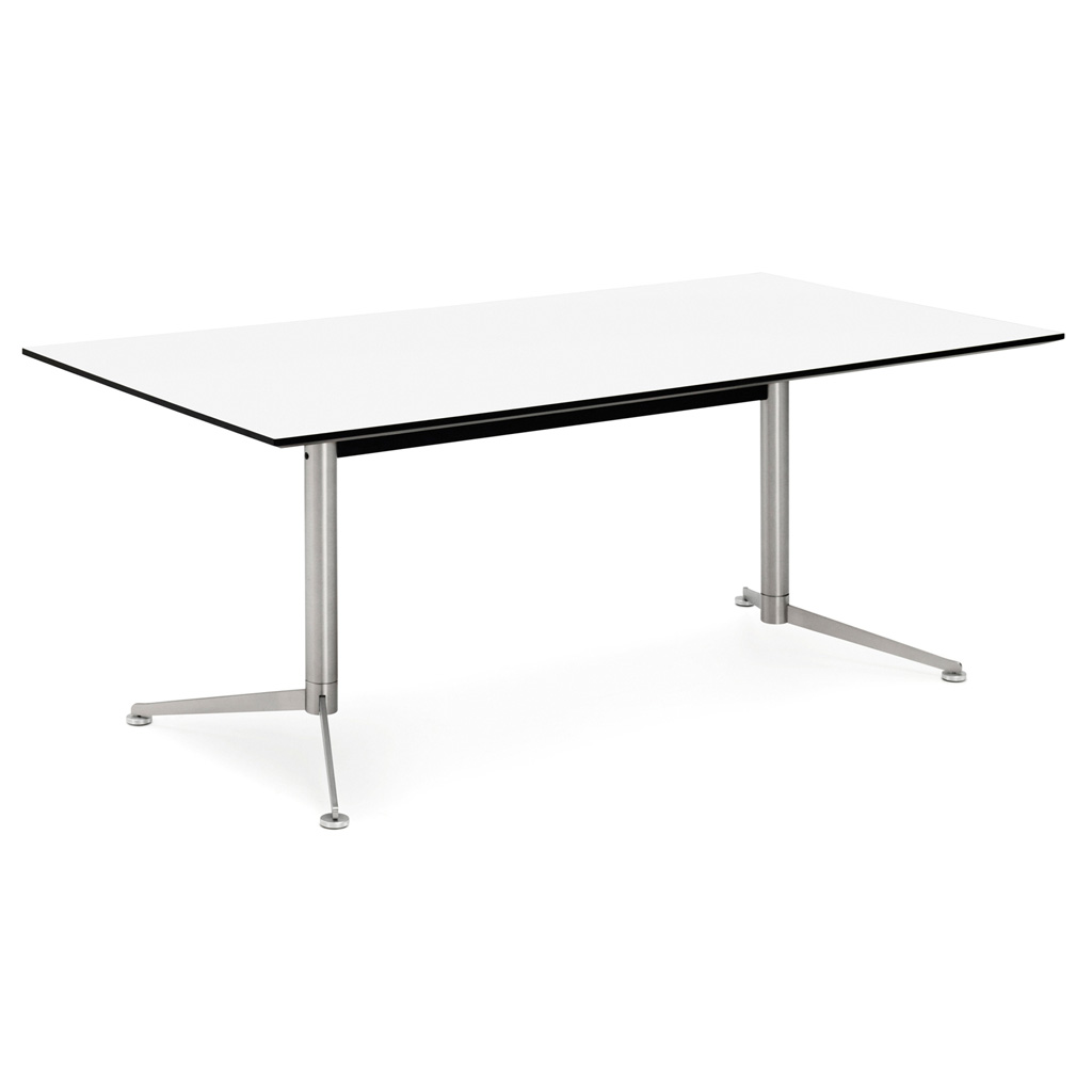 Stano Boardroom Table with Polish Steel Legs 2400 - Check Stock