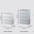 Steelco Premium Lateral Filing Cabinet 4 Drawer 