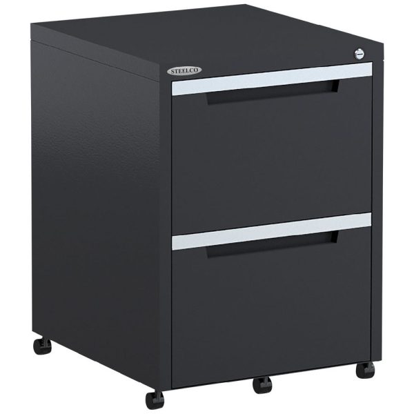 Steelco Classic Metal Mobile Pedestal 2 Filing Drawers Steelco Classic Metal Mobile Pedestal 2 Filing Drawers