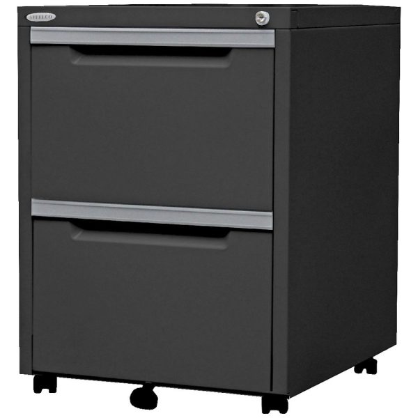 Steelco Classic Metal Mobile Pedestal 2 Filing Drawers Steelco Classic Metal Mobile Pedestal 2 Filing Drawers
