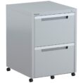 Steelco Classic Metal Mobile Pedestal 2 Filing Drawers