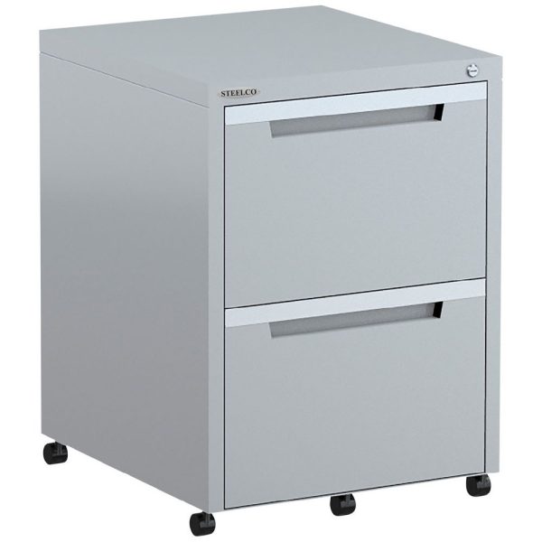 Steelco Classic Metal Mobile Pedestal 2 Filing Drawers Steelco Classic Metal Mobile Pedestal 2 Filing Drawers
