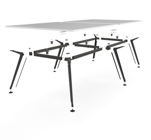 Team Black Boardroom Table 4800x1200 - Many Sizes Team Black Boardroom Table 4800x1200 - Many Sizes