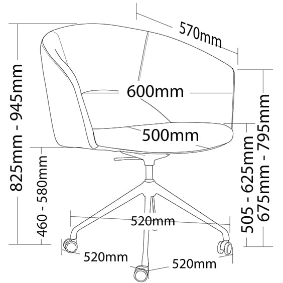 Timex Breakout Tub Chair - Pivot or Castor Base Timex Breakout Tub Chair - Pivot or Castor Base