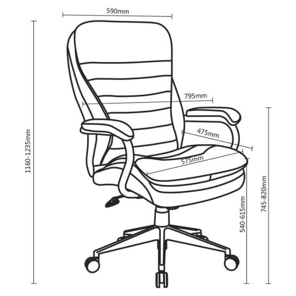 Titan Heavy Duty High Back Leather Chair Titan Heavy Duty High Back Leather Chair