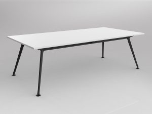 Team Black Boardroom Table 2400x1200 - Many Sizes