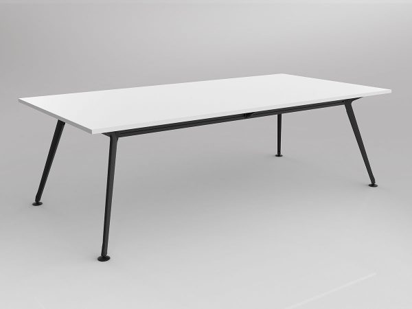 Team Black Boardroom Table 2400x1200 - Many Sizes