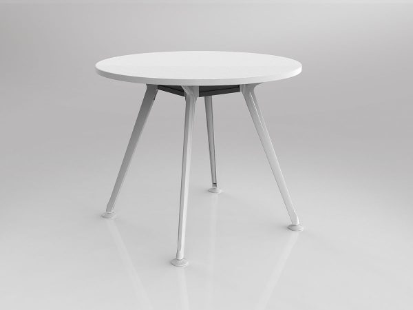Team Black Round Meeting Table 900 - Many Sizes