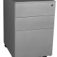 Steelco Trimline Metal Mobile Pedestal 3 Drawers - 3 Colours