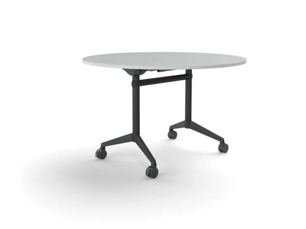 Uni Flip Round Mobile Meeting Table 1200