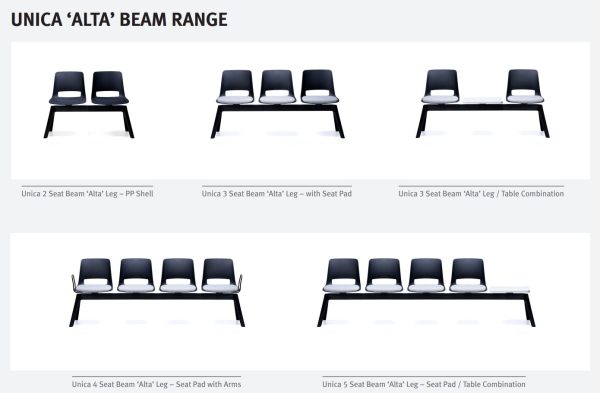 Unica Seat Pad 3 or 4 Beam Seating Unica Seat Pad 3 or 4 Beam Seating