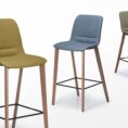 Unica Timber Stool Upholstered