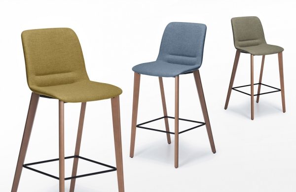 Unica Timber Stool Upholstered Unica Timber Stool Upholstered