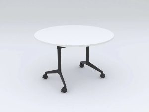 Uni Flip Round Mobile Meeting Table 1200