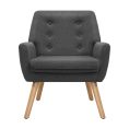 Armax 4 Tub Chair - Charcoal