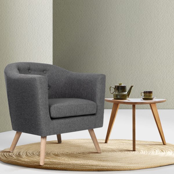 Amoda Tub Chair Upgraded - Grey 
